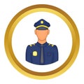 Policemen vector icon
