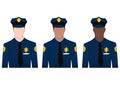 policemen. Vector illustration decorative design