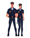 polices standing character Royalty Free Stock Photo