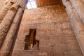 Polichromatic Hieroglyphs in the ruins of The Luxor Temple, Egyptian temple complex located in the city of Luxor,Thebes. In the