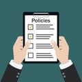 Policies board company policy check list