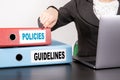 Policies and Guidelines concept Royalty Free Stock Photo