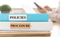 Policies procedure Royalty Free Stock Photo