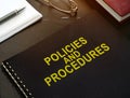 Policies and procedures company documents Royalty Free Stock Photo