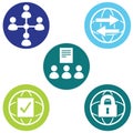 Policy Icons Royalty Free Stock Photo