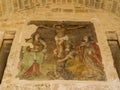 Crucifixion painting, Marchesale Arch, Polignano a Mare, Italy