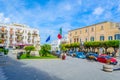 POLIGNANO A MARE, ITALY, MAY 2, 2014: View of a small square in Polignano a Mare, Italy....IMAGE Royalty Free Stock Photo