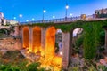 Polignano a Mare, Puglia, Italy. Ponte di Polignano bridge Royalty Free Stock Photo