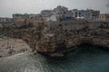 Polignano a Mare seashore in spring time with less people