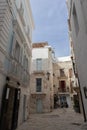 Polignano a Mare tiny city street in spring time with no people