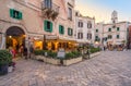 Sunset in Polignano a Mare, Bari Province, Apulia, southern Italy. Royalty Free Stock Photo