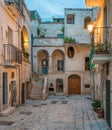 Evening in Polignano a Mare, Bari Province, Apulia, southern Italy. Royalty Free Stock Photo