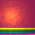 Poligon Light Effect Background. Set of Five Geometric Triangular Illustrations. Web Site Headers