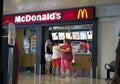 POLINESIA- JUNE 16: people buy food in McDonalds at the airport on june 17, 2011 in Polynesia