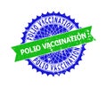 POLIO VACCINATION Bicolor Rosette Unclean Seal