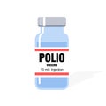 Polio vaccine isolated bottle