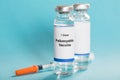 Poliomyelitis Vaccine Bottles With Syringe