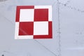 Polish air force checkerboard symbol Royalty Free Stock Photo