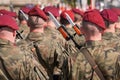 Polish Army during parade in Bielsko-Biala, Poland