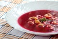 Polish beetroot soup