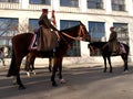 Polish cavalry riding.