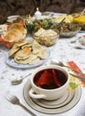Polish Christmas table Royalty Free Stock Photo