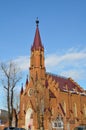The Polish Church. Catholic Church of the assumption of the virgin Mary in the spring. Street of Sukhe-Bator 1, Irkutsk