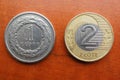 Polish coins Royalty Free Stock Photo