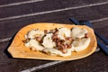 Polish cuisine - dumplings - pierogi ruskie