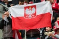 Polish fans Royalty Free Stock Photo