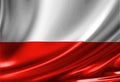 Polish flag Royalty Free Stock Photo