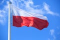 Polish flag Royalty Free Stock Photo