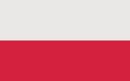 Polish flag. Official flag of the Republic of Poland with the correct proportions and colors. Parallel horizontal stripes of equal