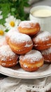 Polish fresh doughnuts. AI generative Royalty Free Stock Photo