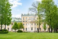 Polish garden and building of museum-Estate of G. R. Derzhavin, St. Petersburg Royalty Free Stock Photo