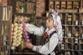 Polish girl in national costume