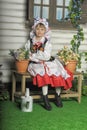 Polish girl in national costume