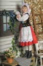 Polish girl in national costume