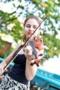 Polish girl playing violin