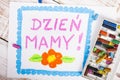 Polish happy Mother's Day card