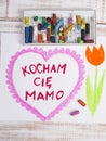 Polish happy Mother's Day card