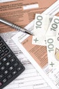 Polish individual income tax form