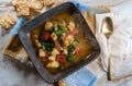 Polish Kielbasa Bean Soup Royalty Free Stock Photo