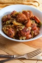 Polish Kielbasa Potatoes Onions and Peppers Royalty Free Stock Photo