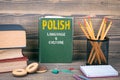 Polish language and culture concept