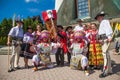 Peruvian and Polish traditional dress