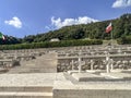 Polish military cemetery at Monte Cassino in Italy, general view