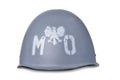 Polish MO (citizens militia) helmet isolated on white