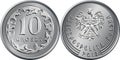 Polish Money ten groszy coin