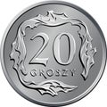 Polish Money twenty groszy coin